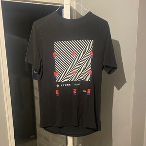 lululemon athletica Black Tee with Graphic Design